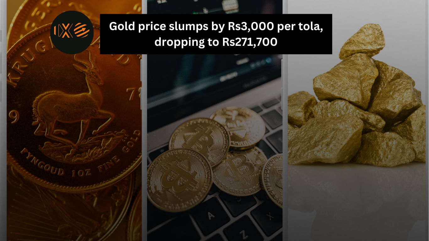 Gold price slumps