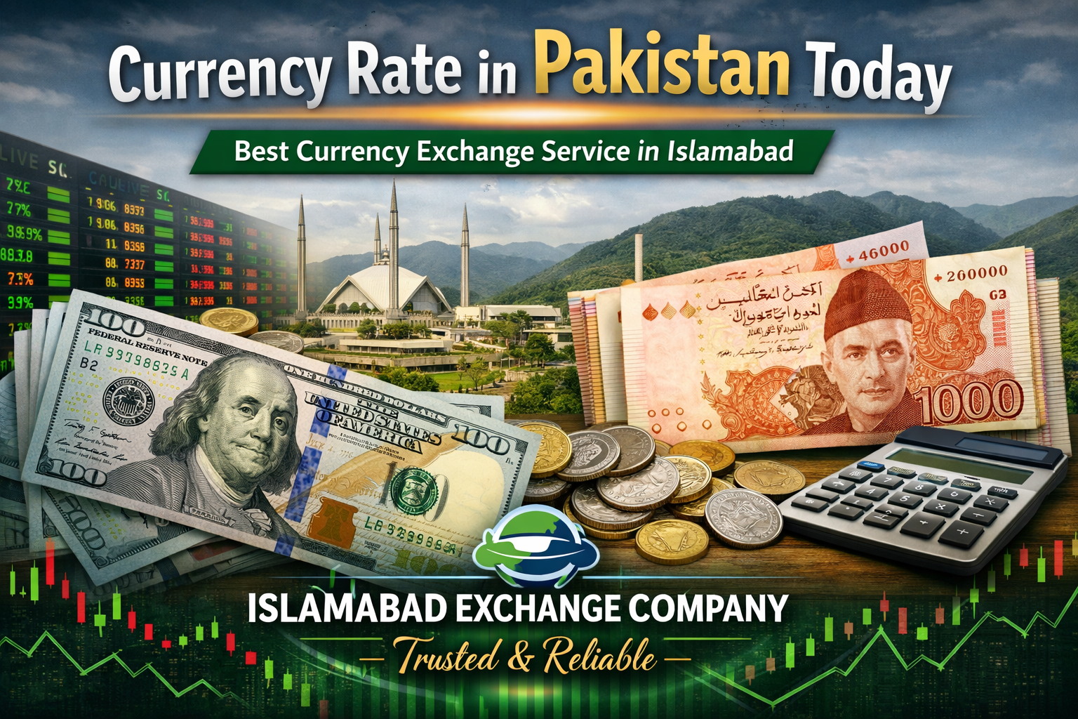 Currency exchange rates Pakistan today – Islamabad Exchange Company