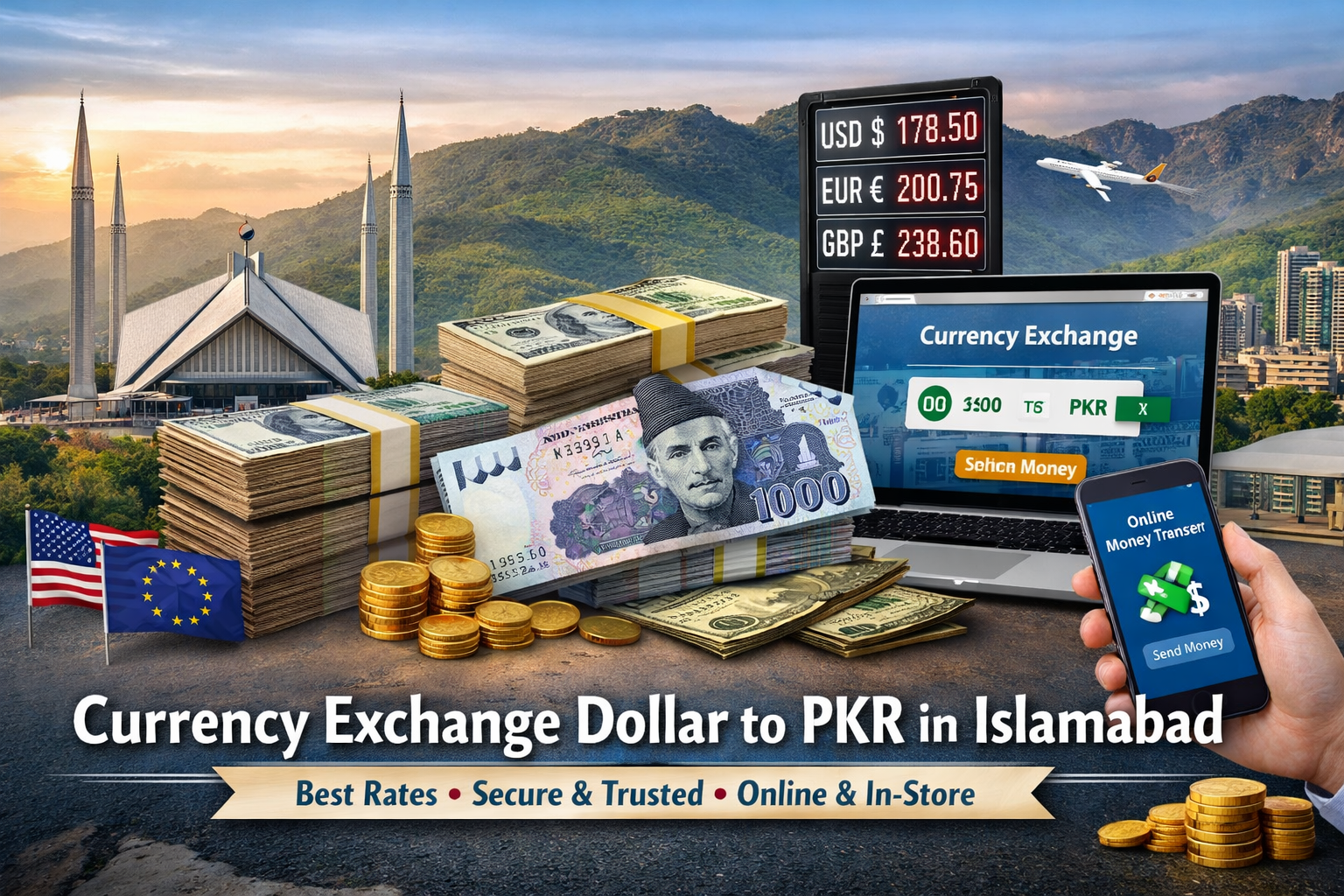 Currency Exchange Dollar to PKR