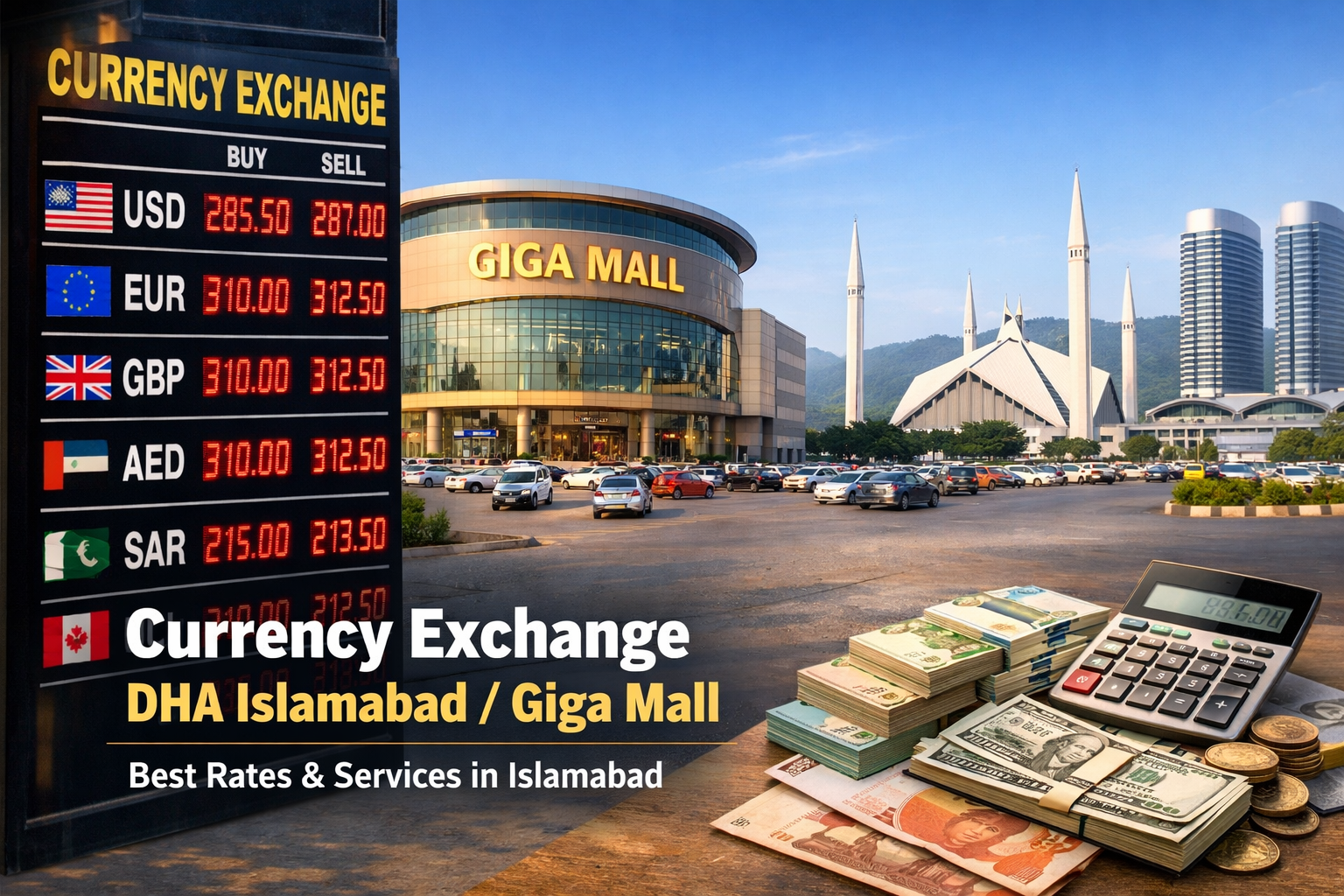 Currency Exchange DHA Islamabad / Giga Mall