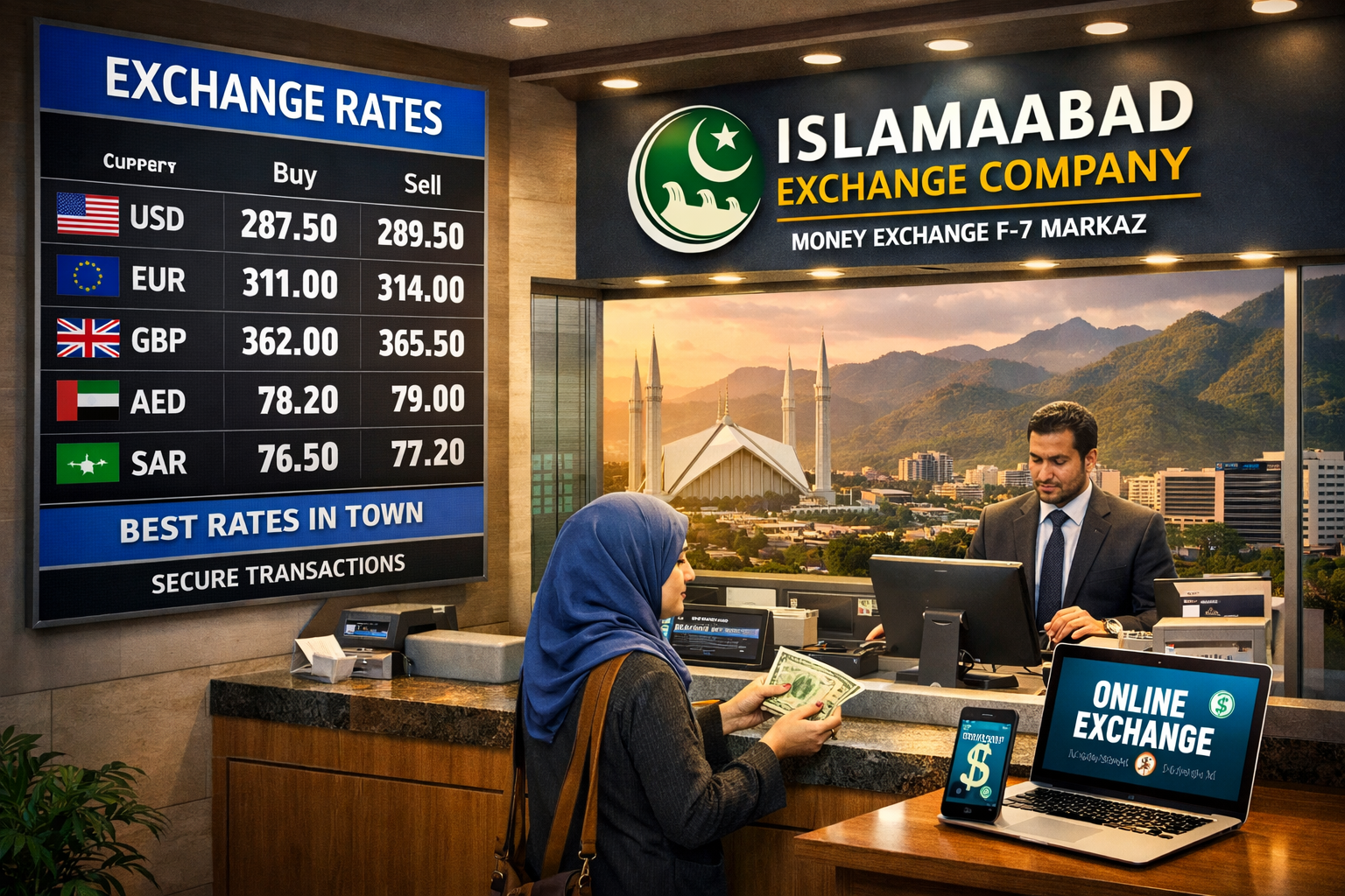 Money Exchange F-7 Markaz – Best Rates in Islamabad