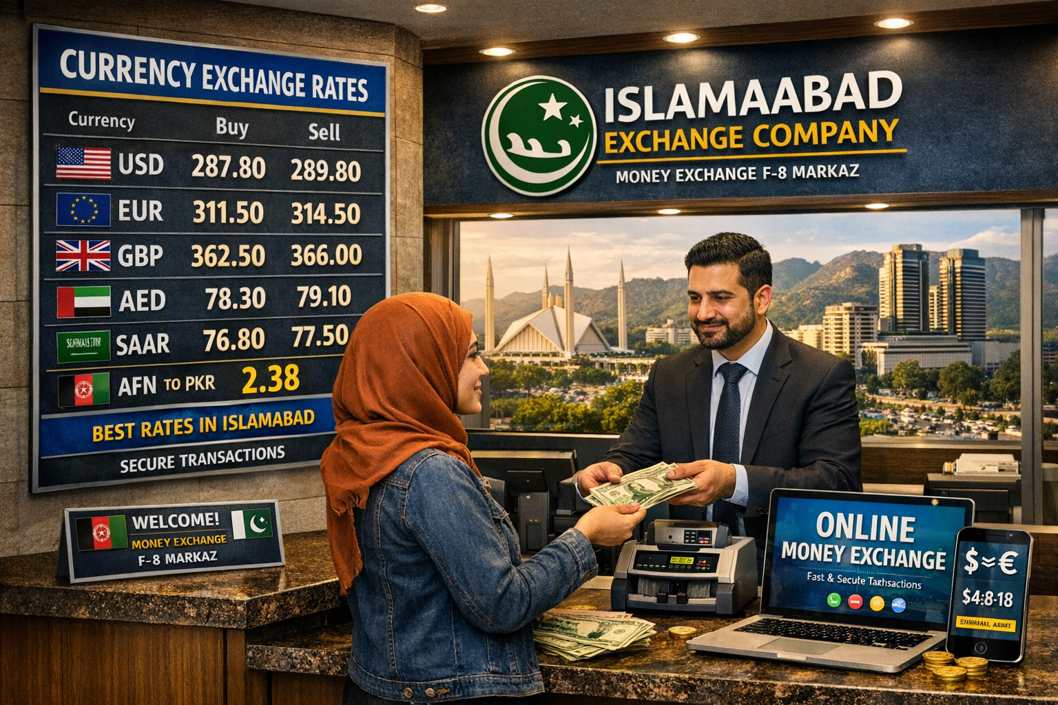 Money Exchange F-8 Markaz Islamabad: Best Rates