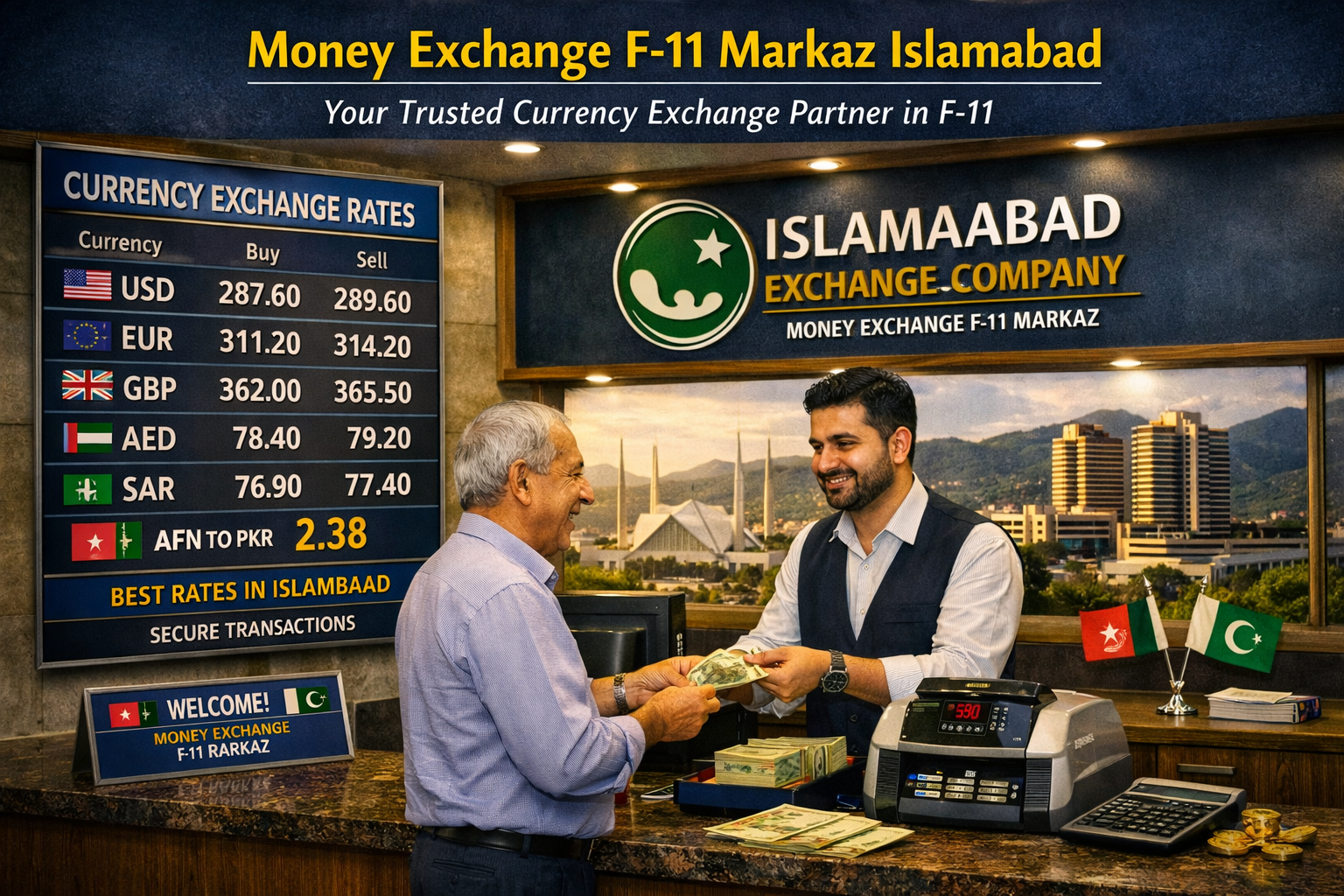 Money Exchange F‑11 Markaz Islamabad