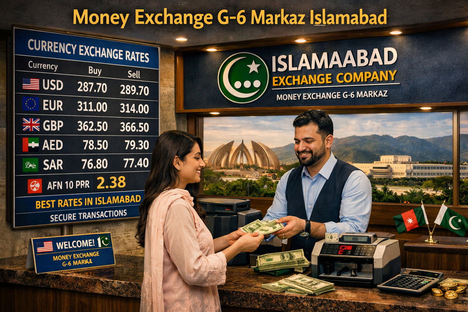 Money Exchange G-6 Markaz Islamabad