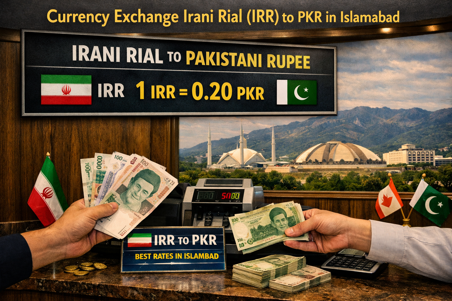 Currency Exchange Irani Rial (IRR) to PKR in Islamabad