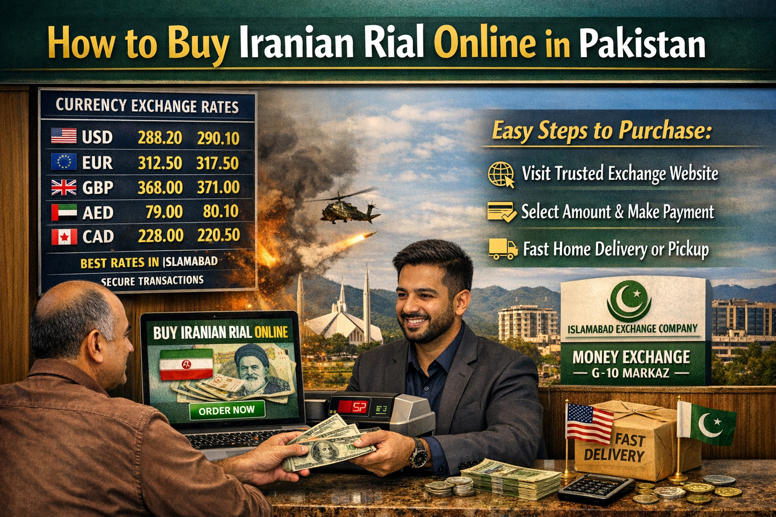 How to Buy Iranian Rial Online in Pakistan