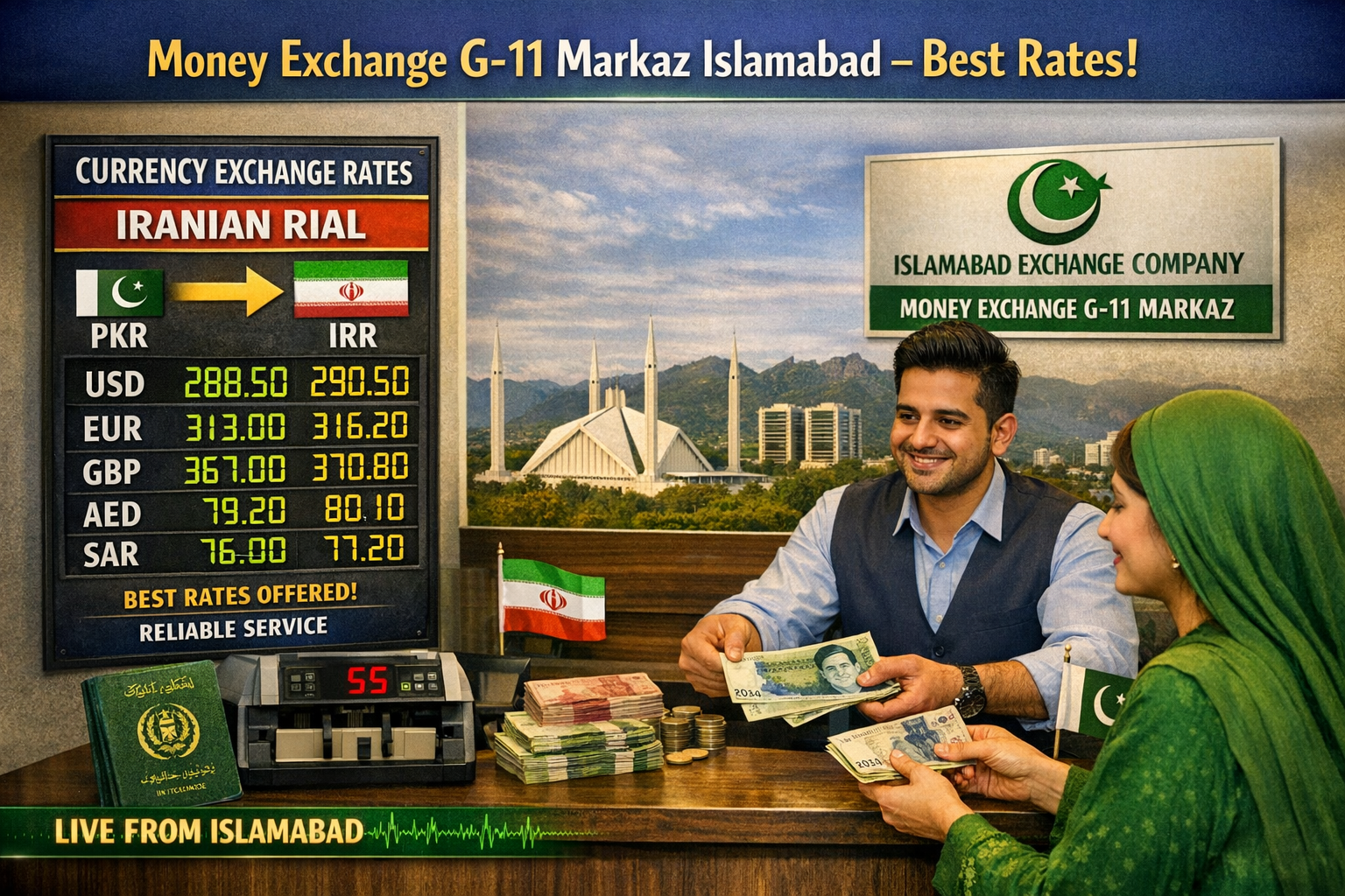 Money Exchange G-11 Markaz Islamabad