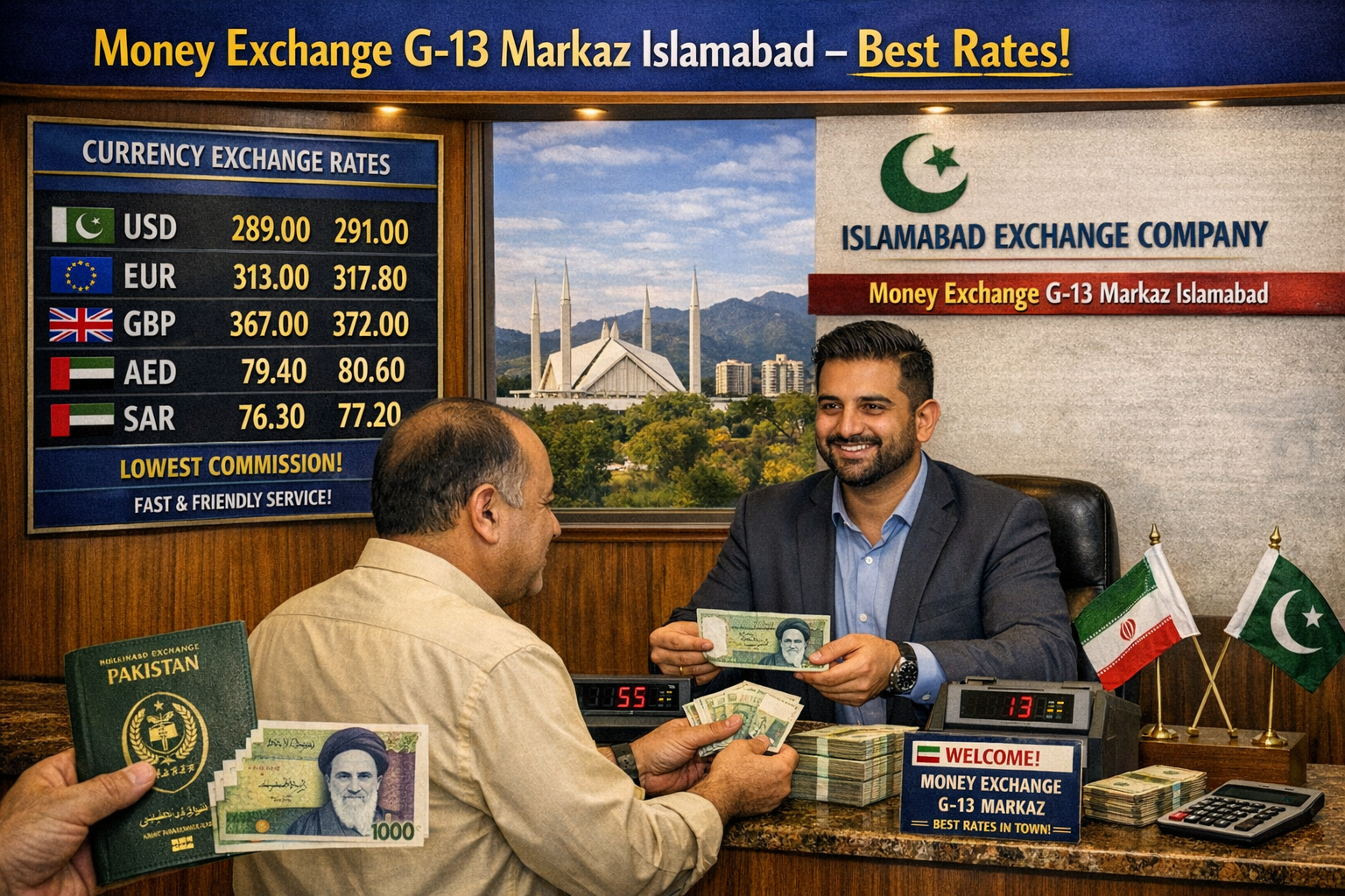 Money Exchange G-13 Markaz Islamabad