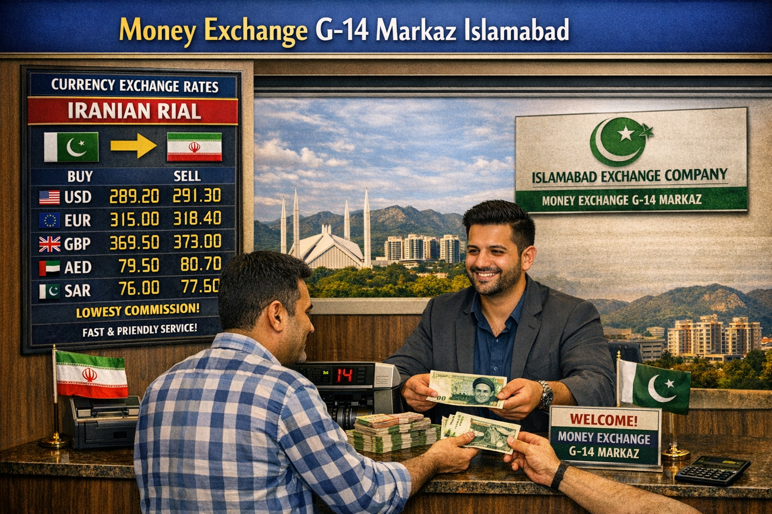 Money Exchange G-14 Markaz Islamabad – Best Rates