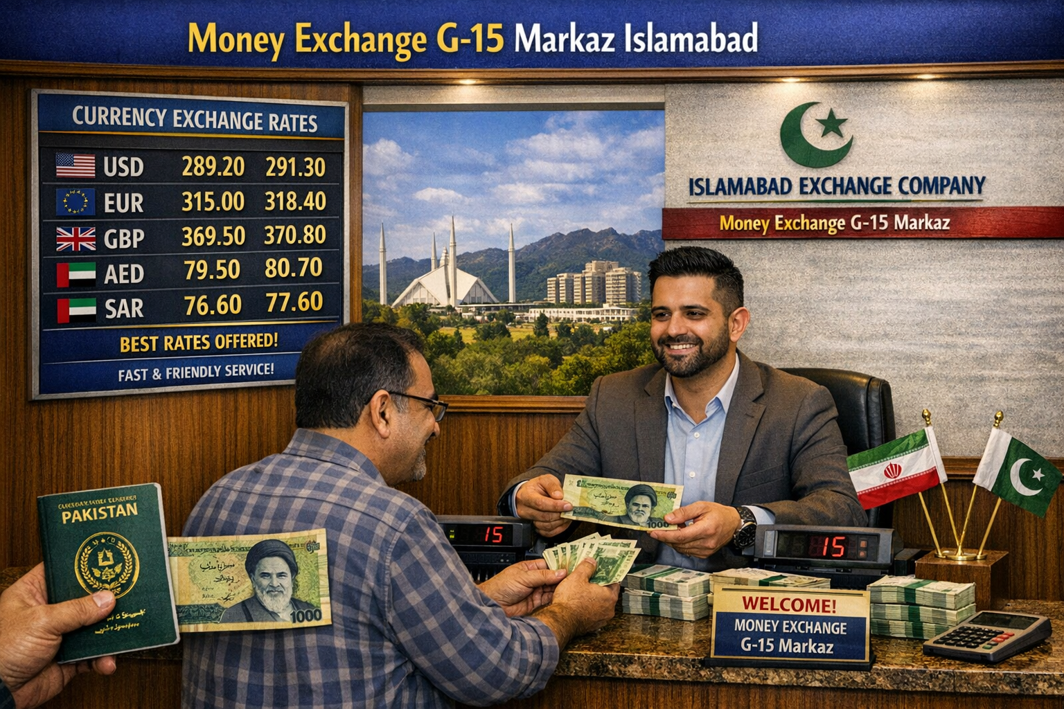 Money Exchange G-15 Markaz Islamabad – Best Rates