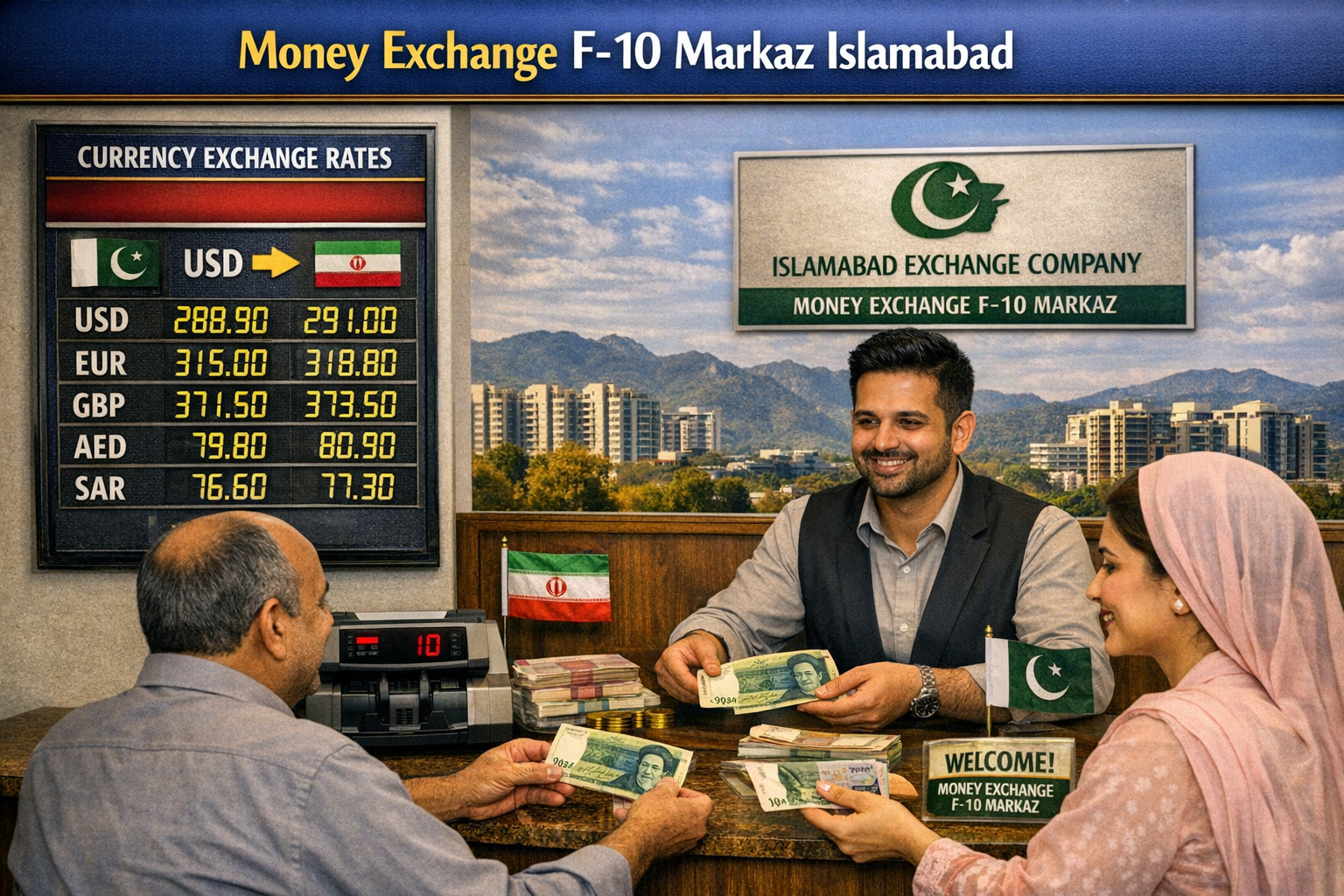 Money Exchange F-10 Markaz Islamabad