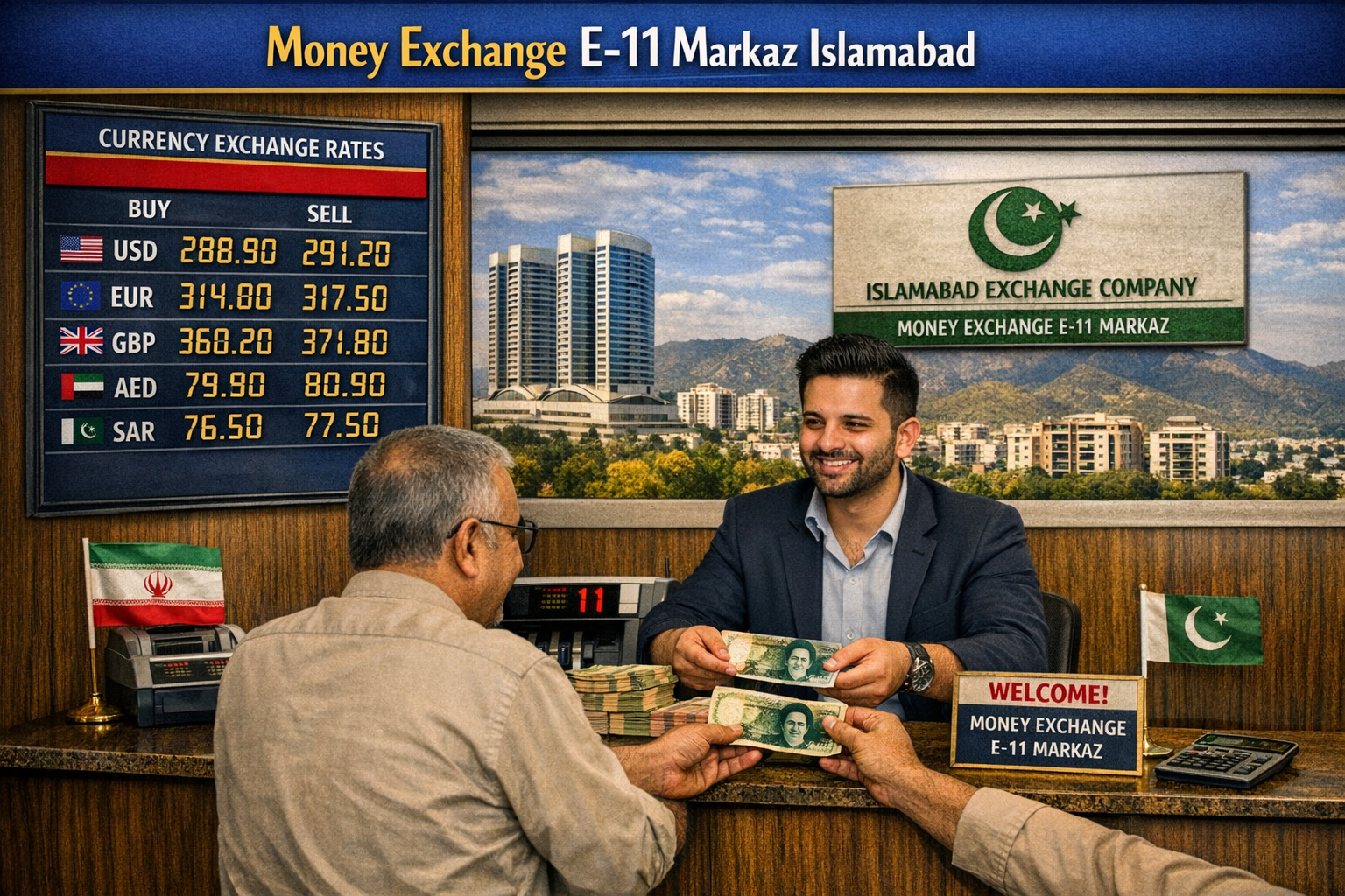 Money Exchange E-11 Markaz Islamabad