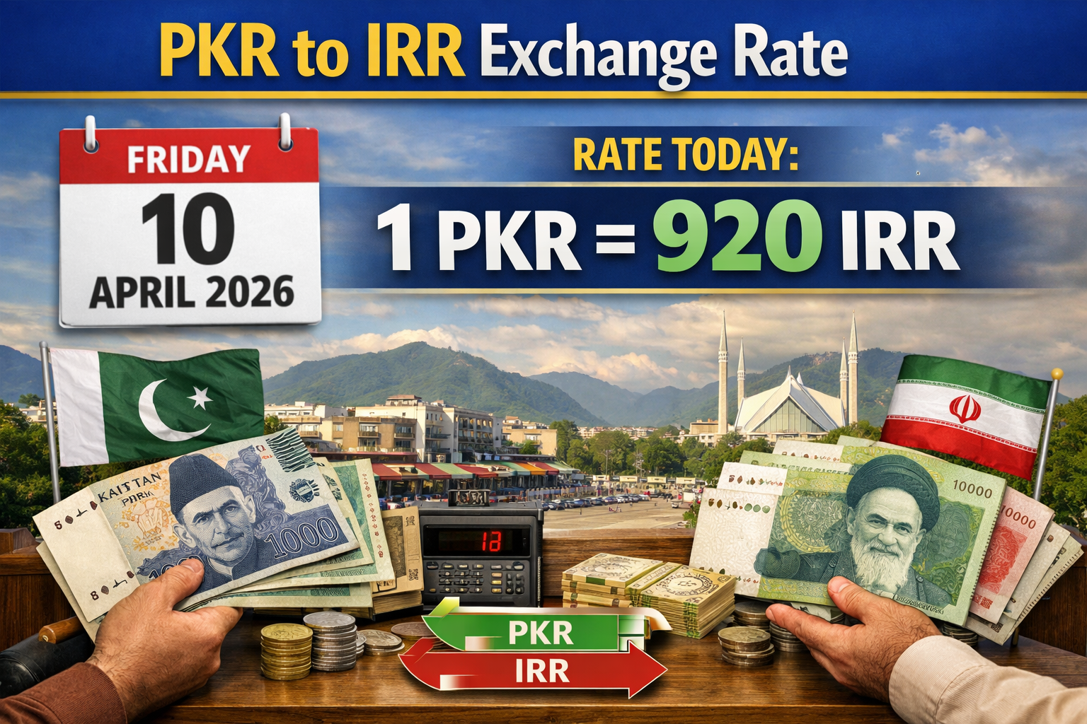 PKR to IRR Exchange Rate on Friday 10 April 2026