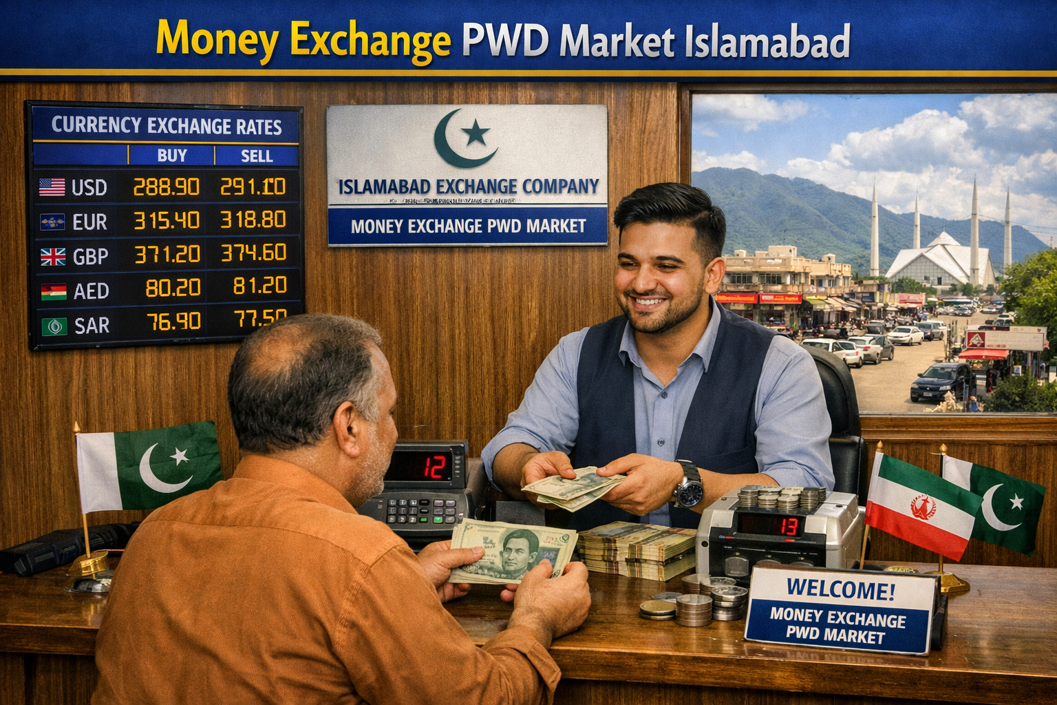 Money Exchange PWD Market Islamabad