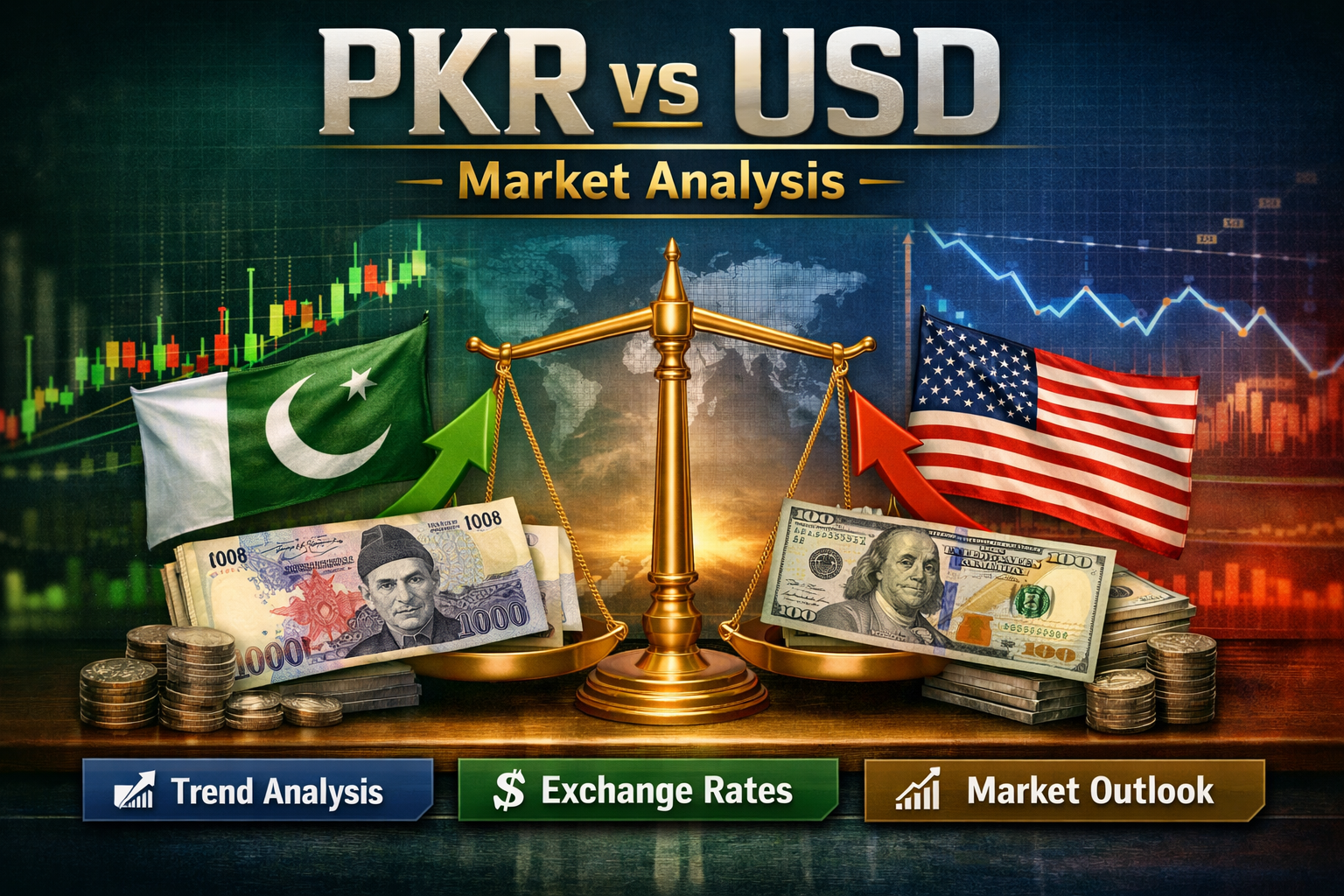 PKR is stable to slightly stronger against USD today